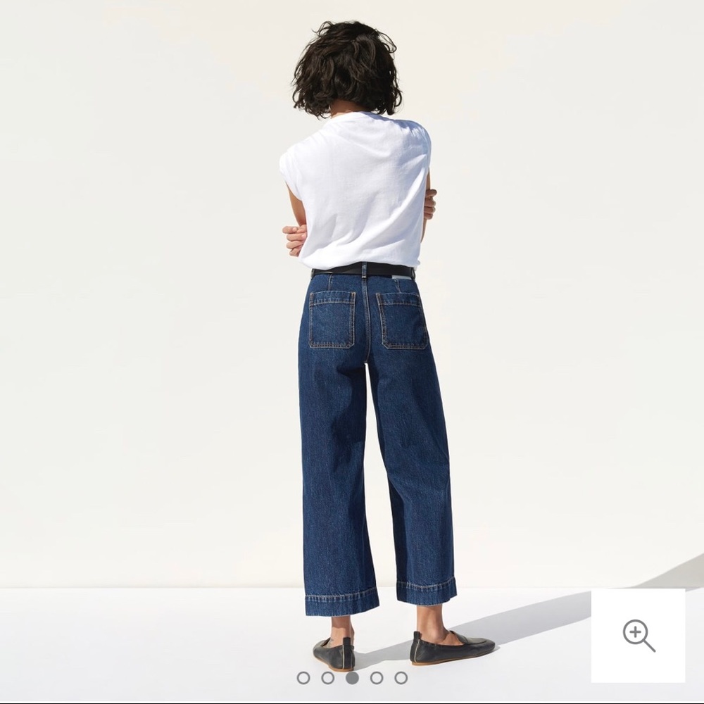 Everlane Limited-Edition Wide Leg Crop Denim Drop